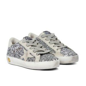 NEW GOLDEN GOOSE KIDS Superstar glitter sneakers